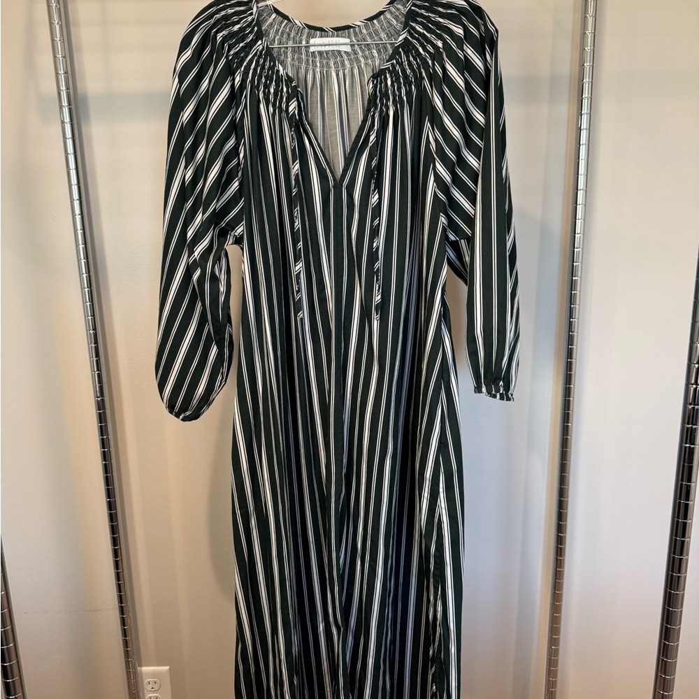 LAKE striped maxi dress
